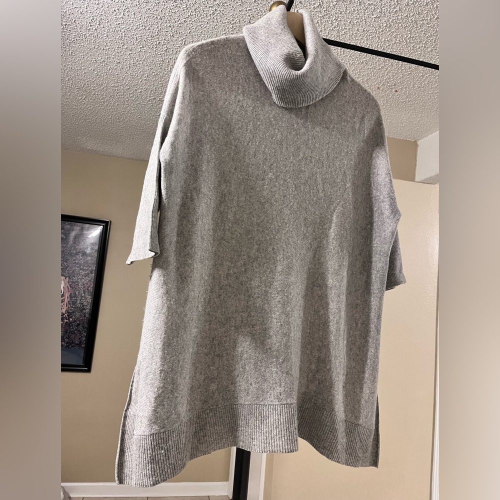 100% cashmere Turtleneck sweater women’s long tunic S relaxed fit - Picture 4 of 11